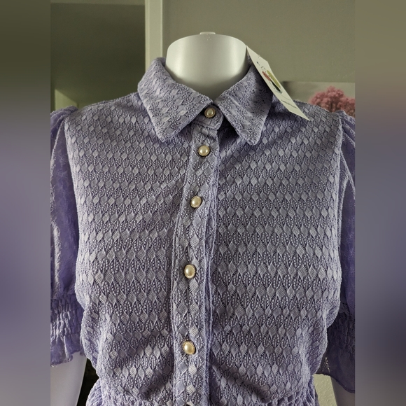 Skirt and tops,short sleeve,long skirt,party dress,long dress, purple dress - Picture 6 of 6